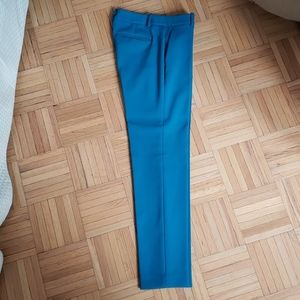 Theory blue wool slim pant
